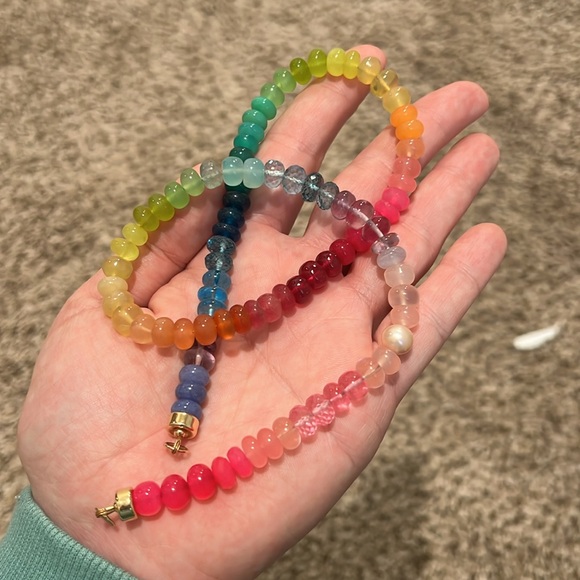 Lynn Rachel Rose Chunky Neon Jellybean Necklace (No Clasp) 20 7/8" - Picture 2 of 7